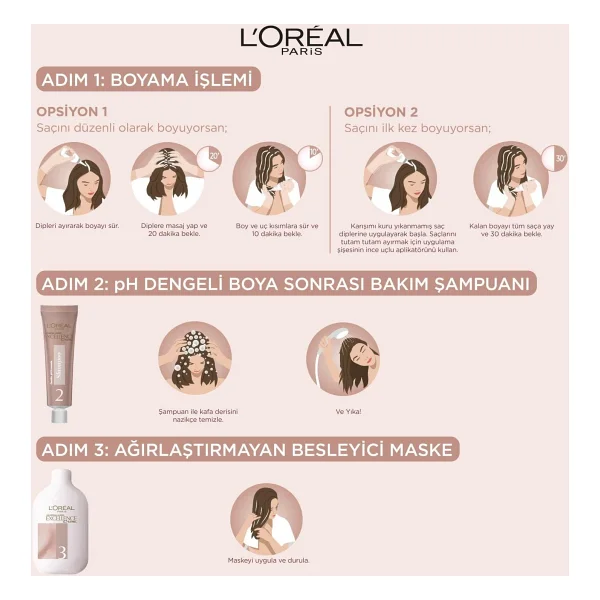 L'Oreal Paris Excellence Creme 4U Nude Kahve Saç Boyası - Görsel 6