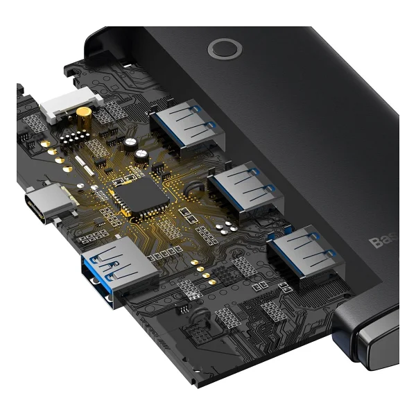 Baseus Lite 4in1 Multifonksiyonel USB-A Hub Dock Station - Görsel 3