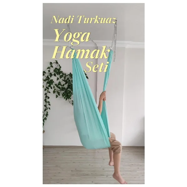Naturecamp Nadi Turkuaz Yoga Hamak Seti - Görsel 7