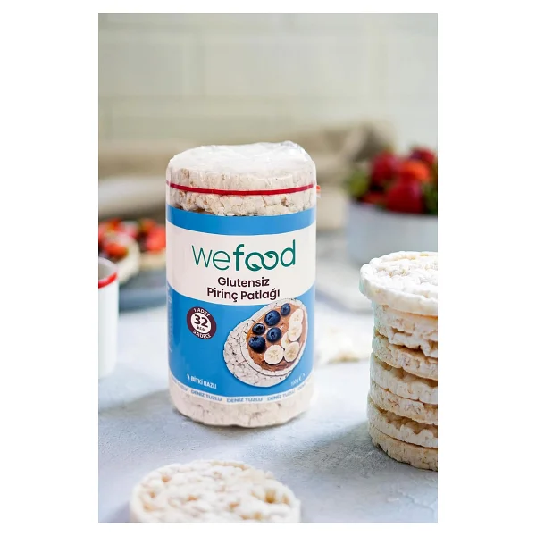 Wefood Glutensiz Pirinç Patlağı 100 gr 5'li Deniz Tuzlu Atıştırmalık Sağlıklı Seçenek - Görsel 4