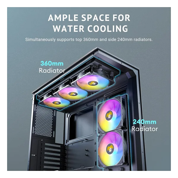 Antec C3 ARGB Fanlı Siyah ATX Oyuncu Kasası - Görsel 6