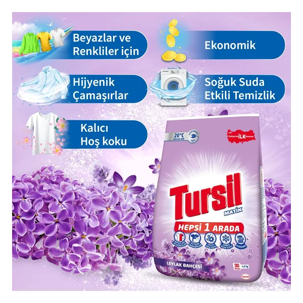 Tursil Matik 4.5 kg Toz Deterjan - Görsel 4