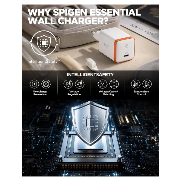 Spigen ACH08710 67 W Beyaz Hızlı Şarj Adaptörü - Görsel 7