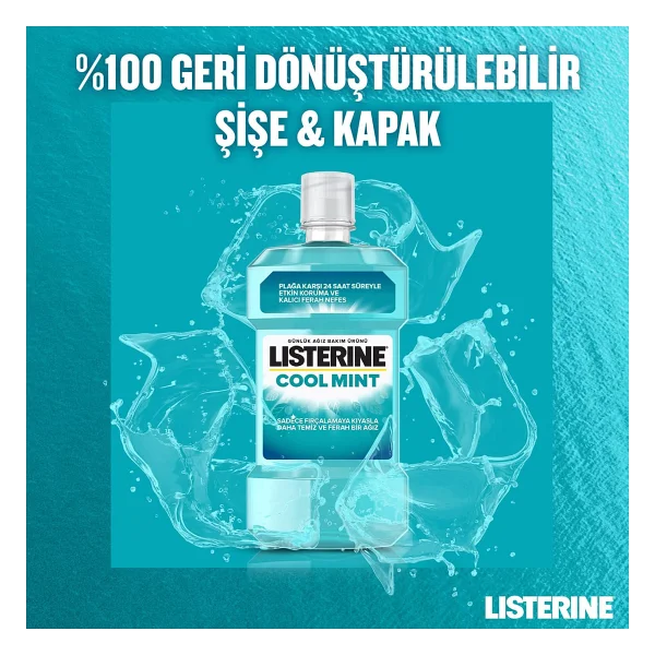 Listerine Cool Mint 1 lt Gargara - Görsel 5