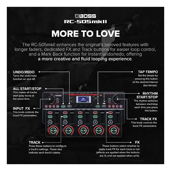 Boss RC-505 MK2 Loop Station Efekt Pedalı - Görsel 4