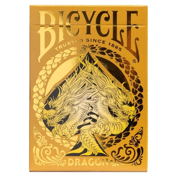 Bicycle Dragon Back Gold İskambil Kağıdı - Görsel 2