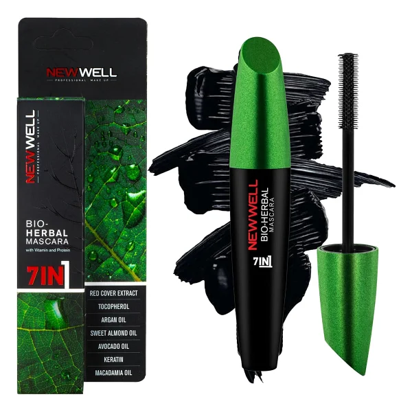 New Well Bio-Herbal Bitkisel 7 in 1 Siyah Maskara - Görsel 2