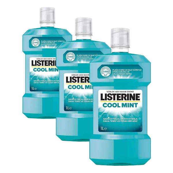Listerine Cool Mint 1 lt Gargara - Görsel 9