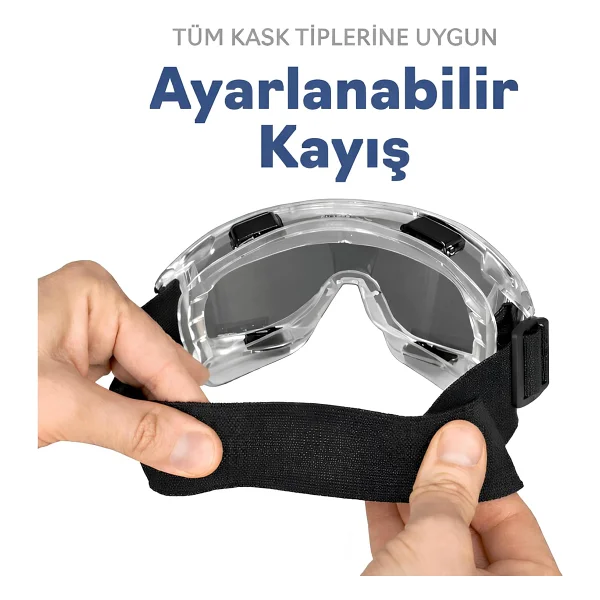 Badem10 Kayak Gözlüğü Güneş Kar Gözlük Füme Snowboard Glasses Ekonomik Seri Gözlük - Görsel 3