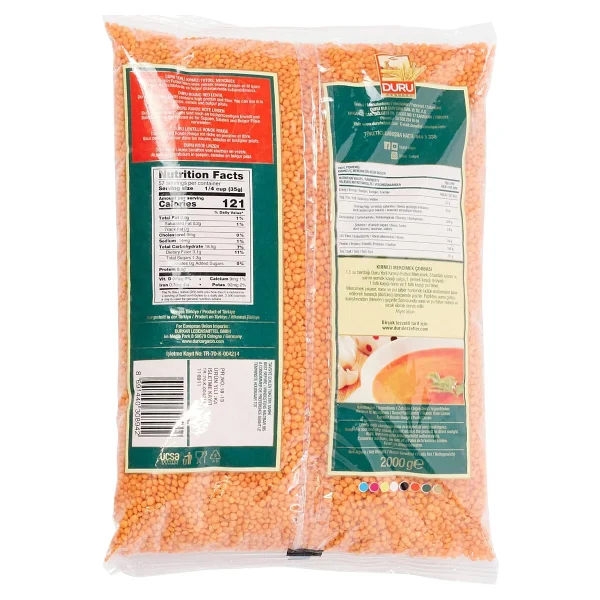 Duru Kırmızı Futbol Mercimek 2 kg - Görsel 2