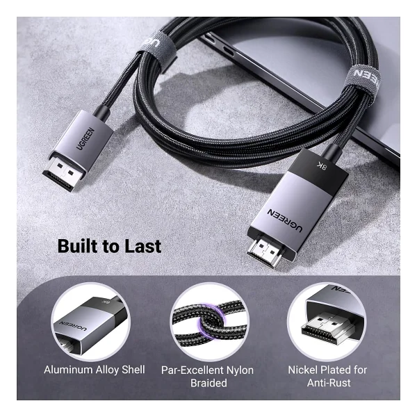 UGREEN 80395 1 m DisplayPort to HDMI Dönüştürücü - Görsel 5