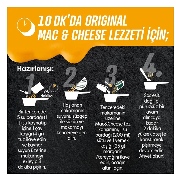 Knorr Mac and Chesee Peynirli Makarna 212 gr - Görsel 6