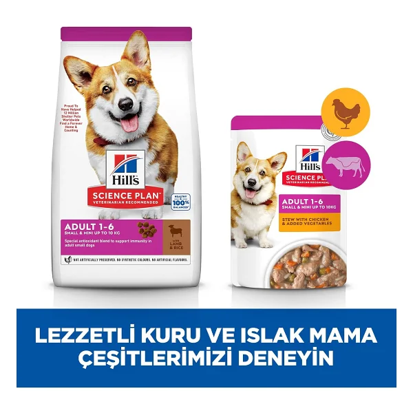 Hill's Adult Small Miniature Kuzu Etli 6 kg Küçük Irk Yetişkin Köpek Maması - Görsel 6