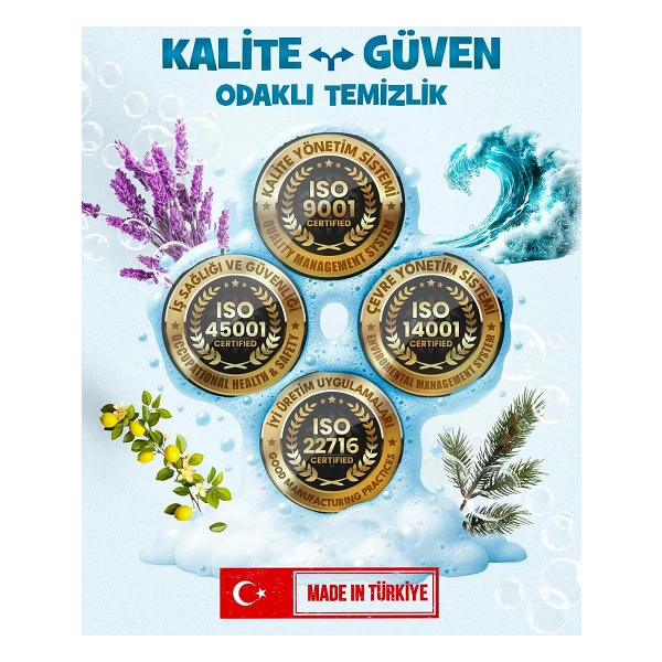 FUNECO Klozet Tuvalet WC Temizleyici, 1 Kutuda 4 Paket (300g), Aktif Köpüklü, Doğa Dostu, Limon - Görsel 5