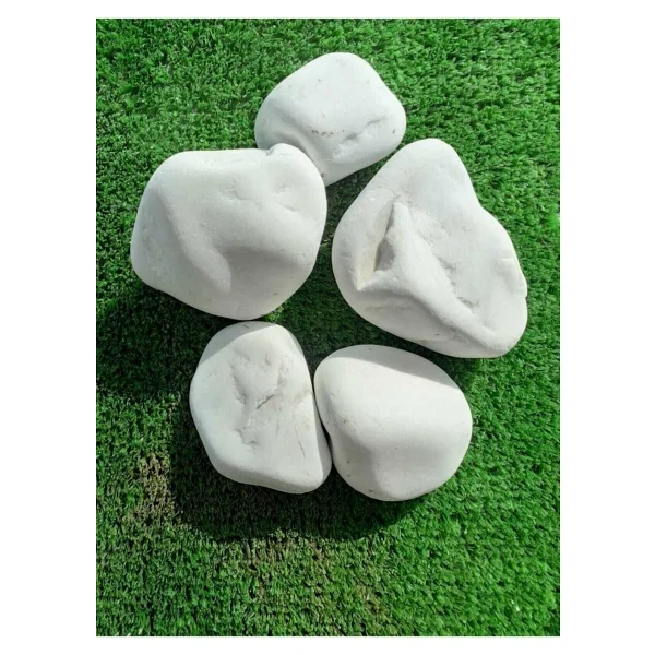 Ekodoğa Beyaz Dolomit Taş 25 Kg 4-6 Cm Dekoratif Taş Bahçe Süs Taşı Loche - Görsel 4