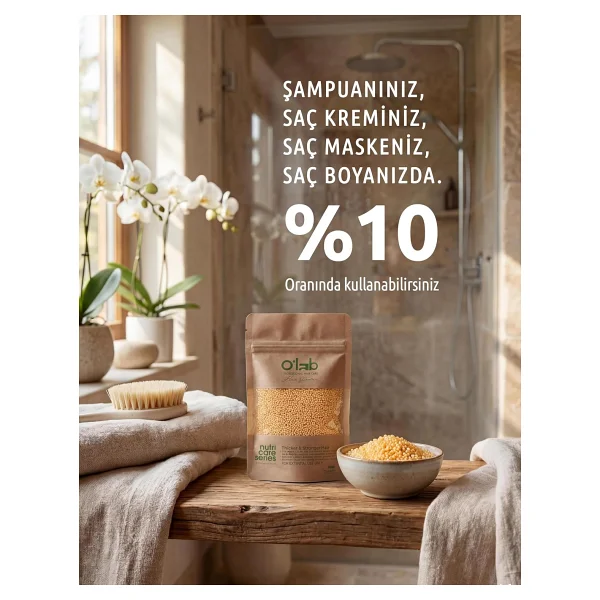 Olab Protein Bazlı Saç Bakım Tozu 50 g x 20'li Set Boyalı Saçlar İçin Onarıcı, Hacim Veren ve Yıpranma Karşıtı Saç Proteini - Görsel 2