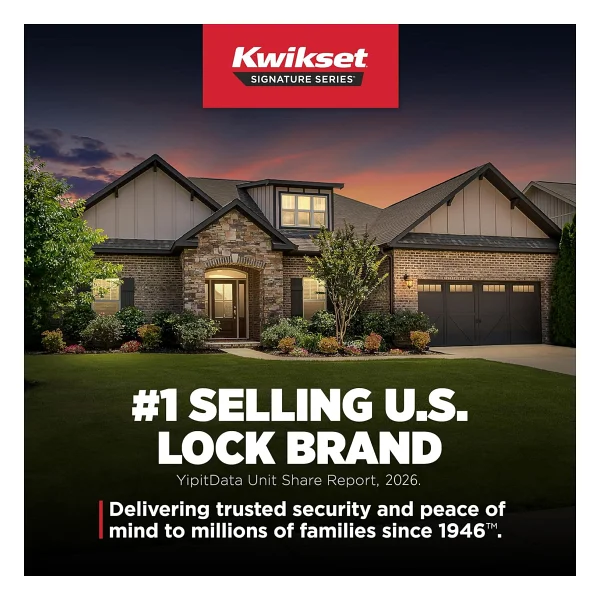 Kwikset 97200-890 Pismo Koridor/Dolap Kapı Tokmağı, Saten Nikel - Görsel 9