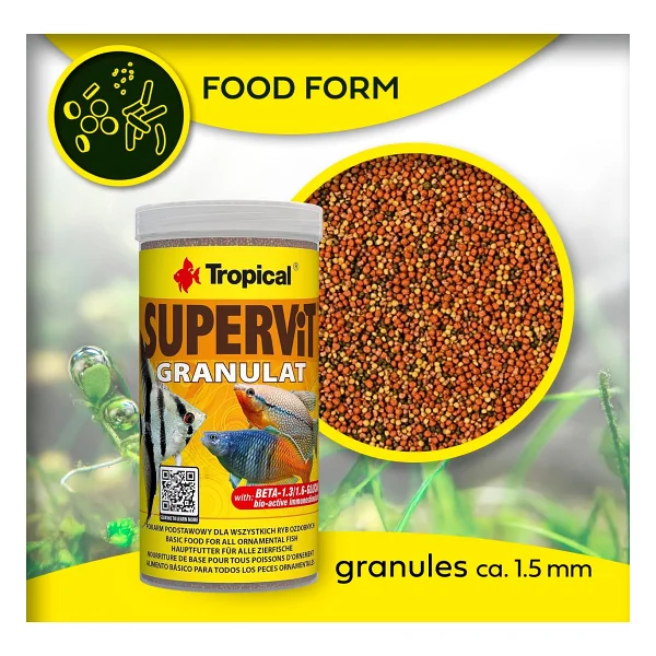 Tropical Supervit Granulat 250 ml Balık Yemi - Görsel 2