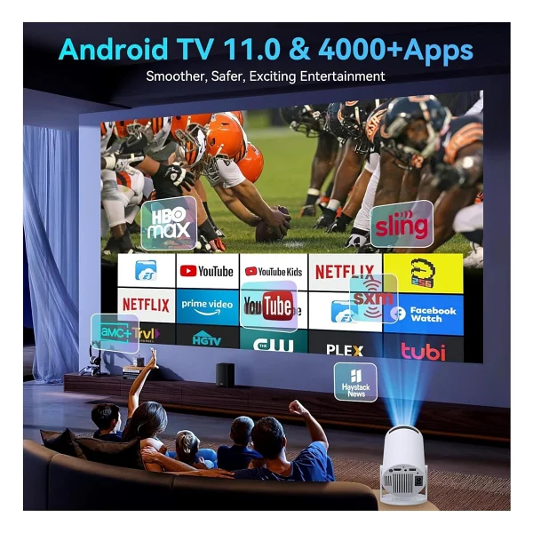 Hy300 Pro Taşınabilir Android 11 Bluetooth Full Hd Projeksiyon - Görsel 5