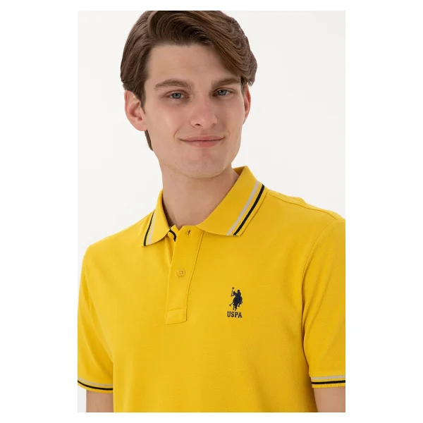 U.S. Polo Assn 50306011 Kısa Kolu Polo Yaka Erkek Tişört - Görsel 3