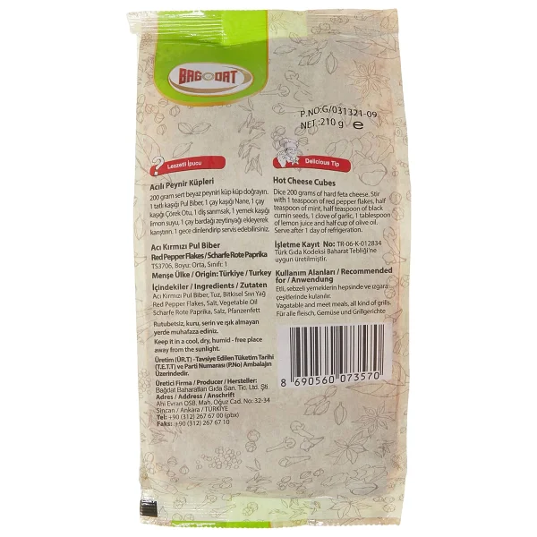 Bağdat Baharat 210 gr Pul Biber - Görsel 4
