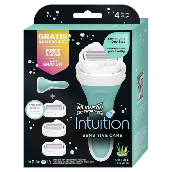 Wilkinson Sword Intuition Sensitive Care Sabunlu Tıraş Bıçağı - Görsel 2