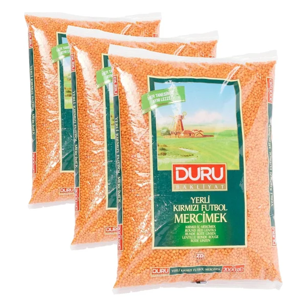 Duru Kırmızı Futbol Mercimek 2 kg - Görsel 4