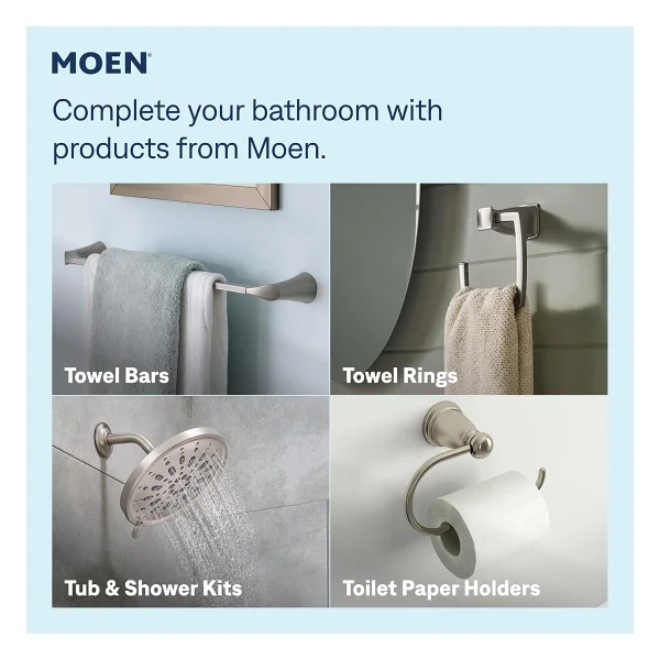 Kutulu Moen 84022SRN Ronan İki 4 Centerset Modern Musluk - Orijinal ambalajında - Görsel 8