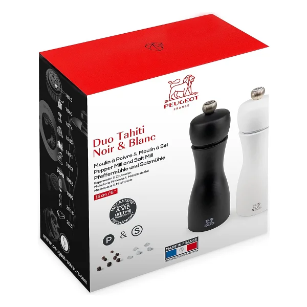 Peugeot Tahiti Duo 15 cm 2'li Karabiber Tuz Değirmeni - Görsel 3