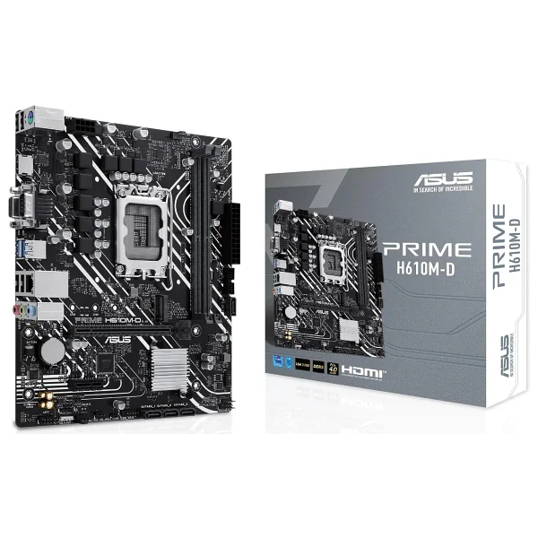 Asus Prime H610M-R D4 Intel LGA1700 DDR4 Micro ATX Anakart - Görsel 5