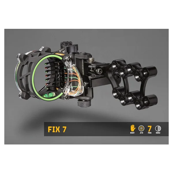 Trophy Ridge Fix Okçuluk Yay Görüşü, Sağ El, 7-Pin 0.019 - Görsel 2