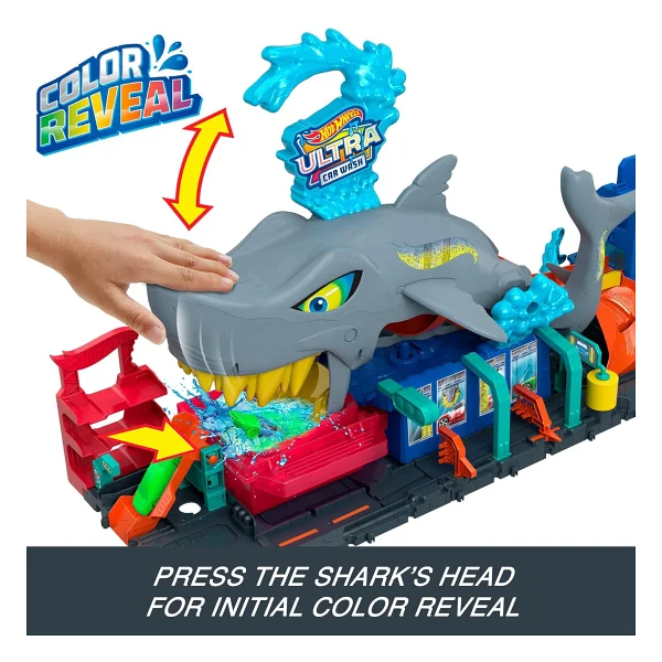 Hot Wheels Muhteşem Köpek Balığı Araba Yıkama Oyun Seti HTN82 - Görsel 9