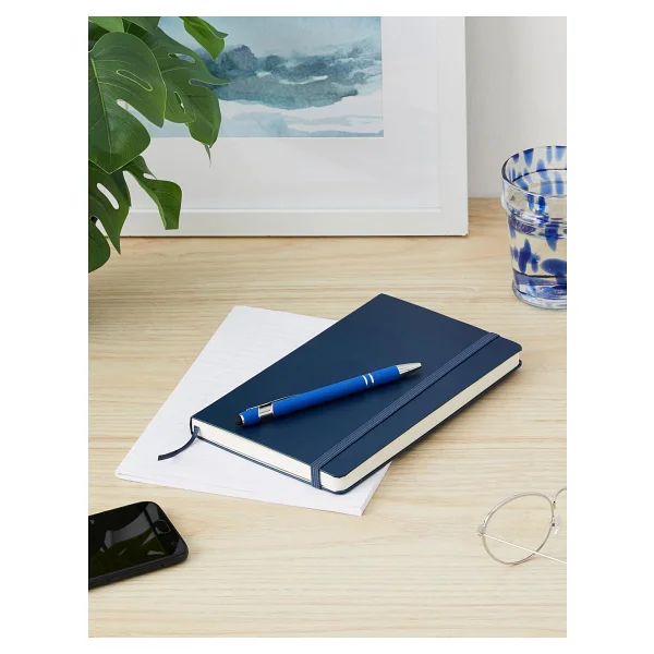 Moleskine Klasik Defter, Sert Kapak, Büyük (5 x 8.2) Çift Düzen, Çizgili/Düz, Safir Mavisi, 240 Sayfa - Görsel 5