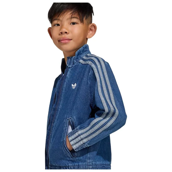 adidas Firebird Denim Çocuk Mavi Ceket - Görsel 4