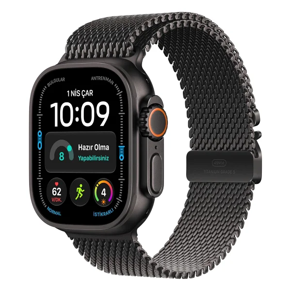 Apple Watch Ultra 4 GPS + Cellular 49mm Siyah Titanyum Kasa Akıllı Saat - Görsel 10