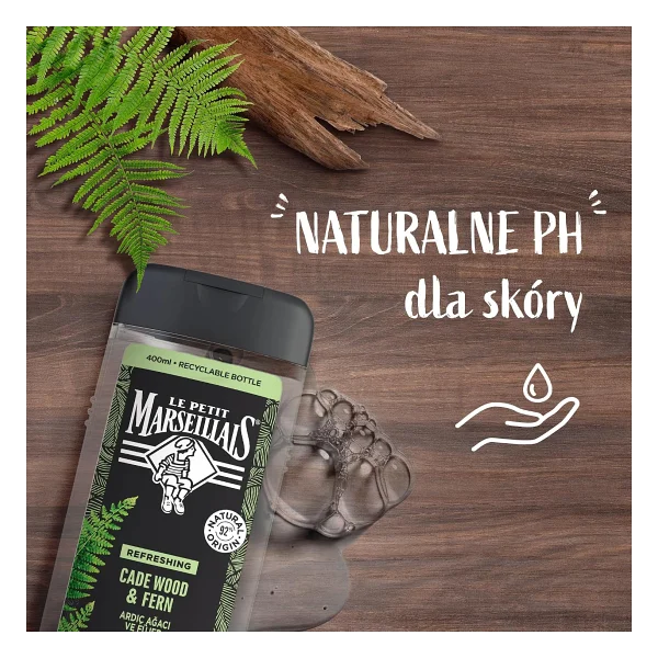 Le Petit Marseillais For Men Ardıç Ağacı Ve Fujer 400 ml Şampuan ve Duş Jeli - Görsel 3