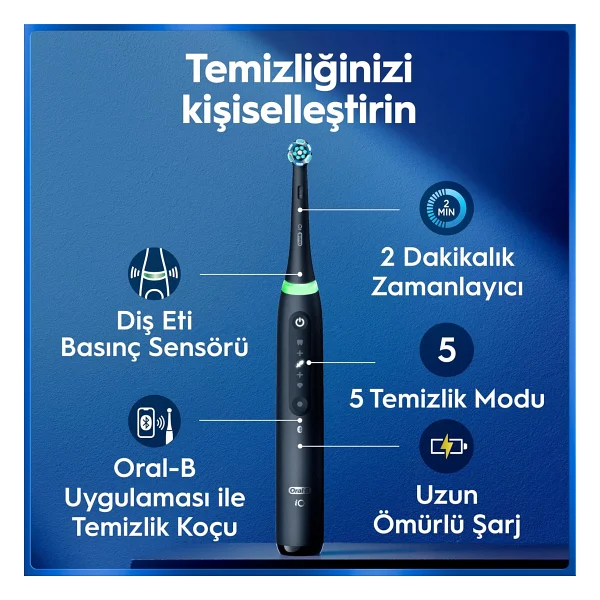 Oral-B iO 5 Şarjlı Diş Fırçası - Görsel 4