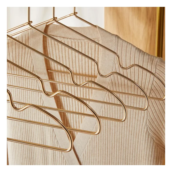 Ocean Home Textile 12'li Altın Renk Metal Giysi Askısı 22 x 41 x 0.4 cm - Görsel 4