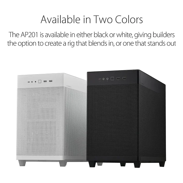 Asus Prime AP201 Mesh Fanlı Micro ATX Bilgisayar Kasası - Görsel 7