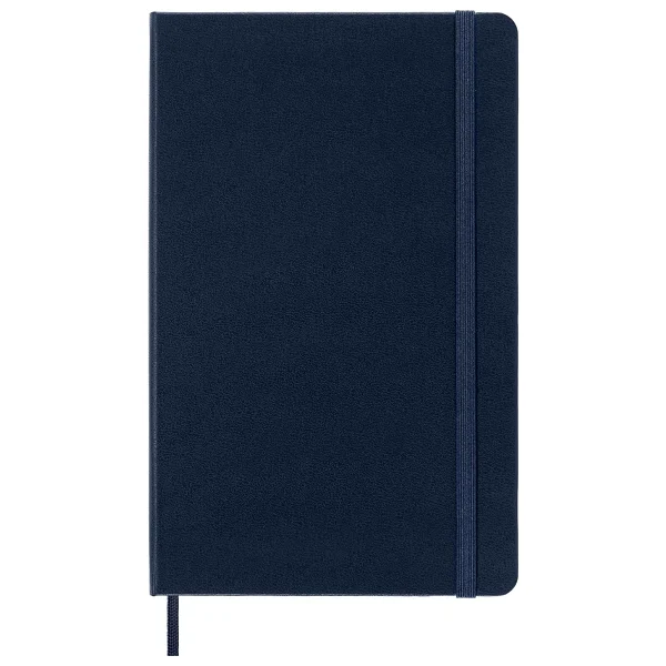 Moleskine Klasik Defter, Sert Kapak, Büyük (5 x 8.2) Çift Düzen, Çizgili/Düz, Safir Mavisi, 240 Sayfa - Görsel 2