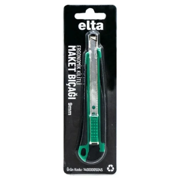 Elta 14000005045 9 mm Ergonomik Kilitli Maket Bıçağı - Görsel 3