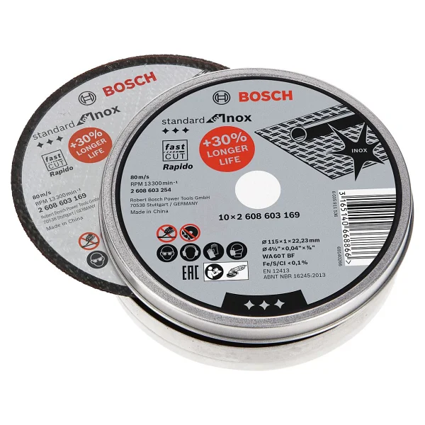 Bosch 115 x 1,0Mm Standard For Inox Rapido 10'lu 2608603254 - Görsel 4