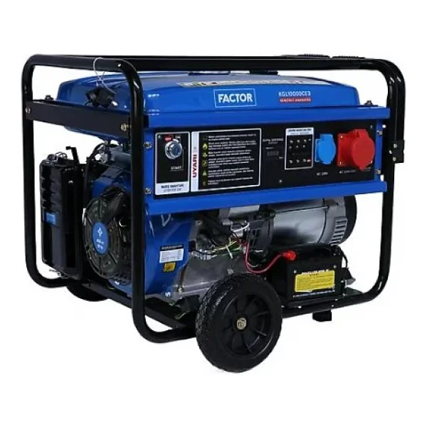 Factor KGL10000CE3 10 kVA İpli/Marşlı Benzinli Jeneratör - Görsel 2