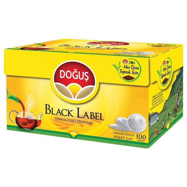 Doğuş Black Label 3.2 gr 100'lü Demlik Poşet Çay - Görsel 3