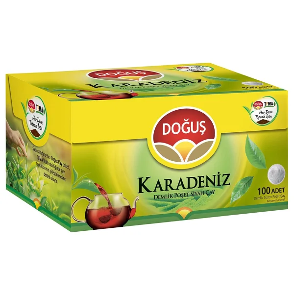 Doğuş Karadeniz 3.2 gr 100'lü Bergamotlu Demlik Poşet Çay - Görsel 3