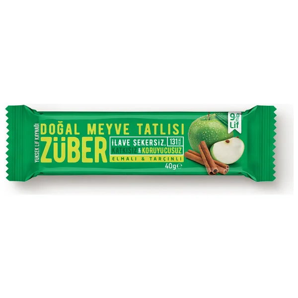Züber Elmalı & Tarçınlı Meyveli Bar 40 gr - Görsel 4