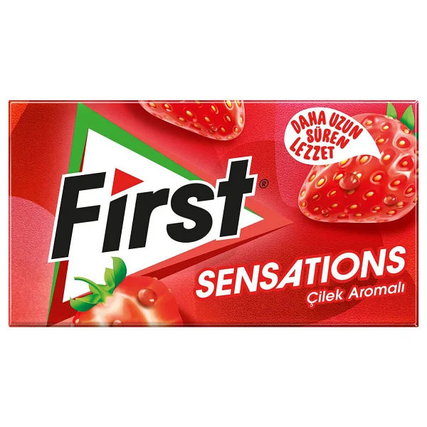 First Sensations Çilek Aromalı 27 gr Sakız - Görsel 2