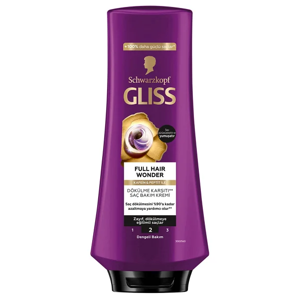 Gliss Full Hair Wonder Dökülme Karşıtı 360 ml Saç Kremi - Görsel 7