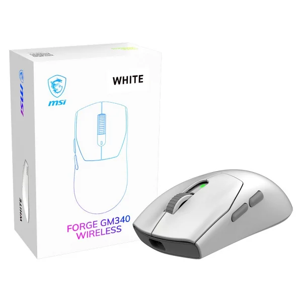 MSI Forge GM340 Wireless Şarjlı Optik Kablolu/Kablosuz Oyuncu Mouse - Görsel 4