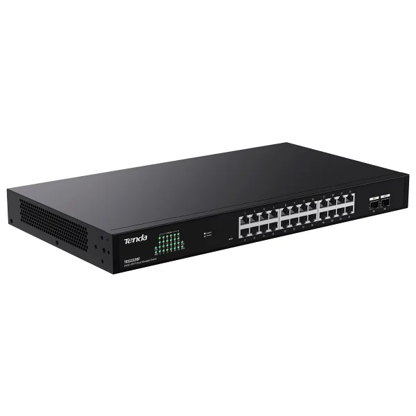 Tenda TEG2226F 24 Port 10/100/1000 2 X SFP Yonetilebilir Desktop Switch - Görsel 3